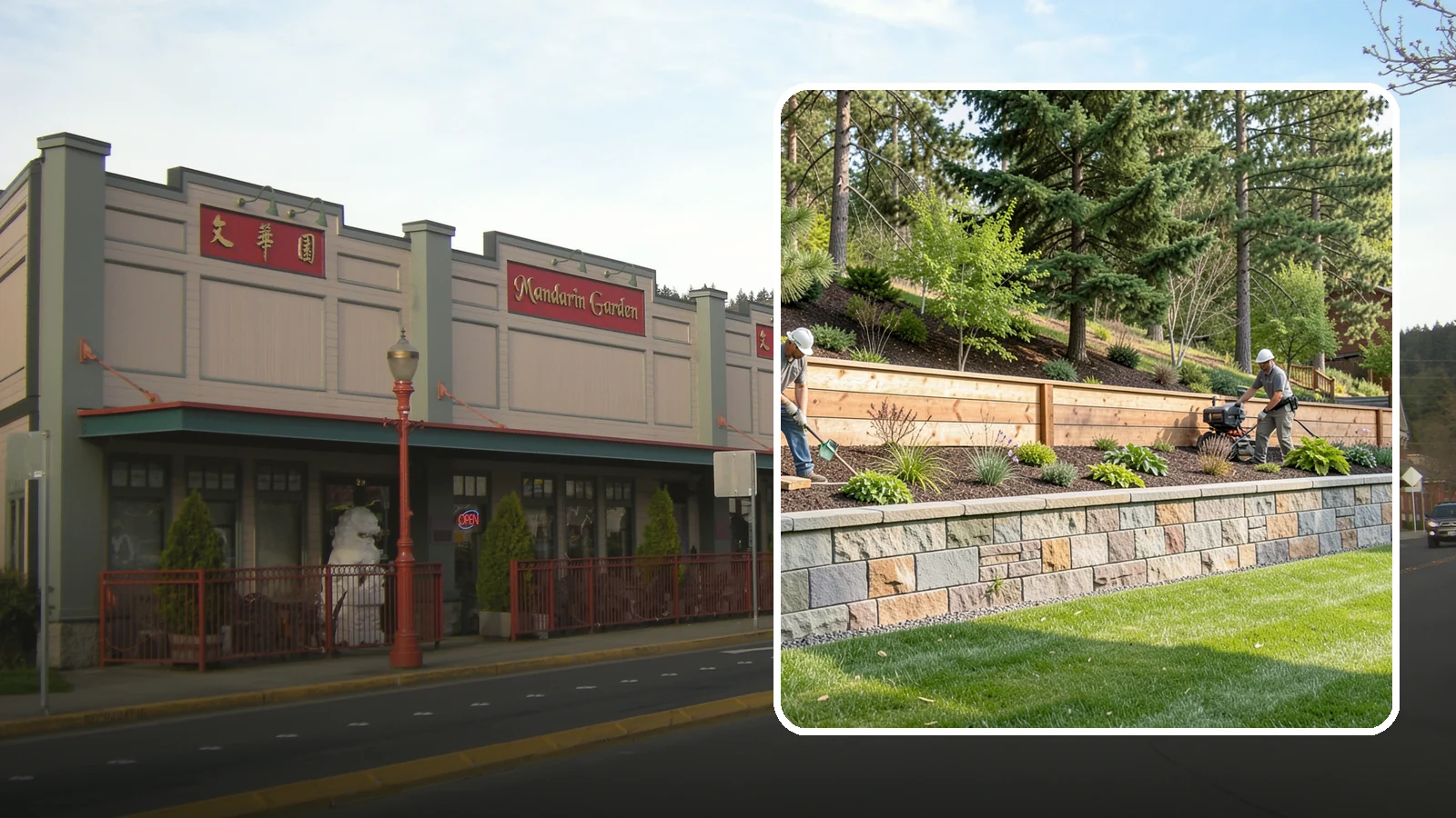 Timber Retaining Wall in Issaquah, King County, WA - A warm, budget-friendly wall built from pressure-treated timbers, well suited to short and mid-height slopes in Northwest yards.
