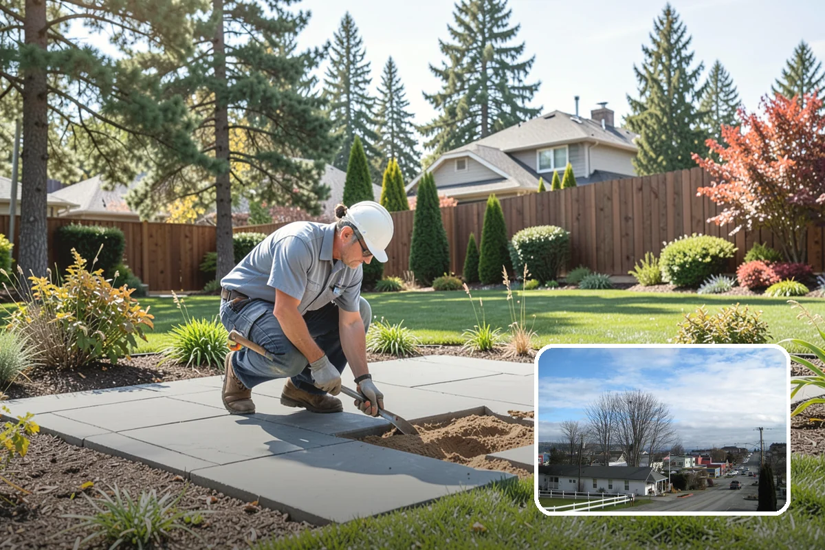 Timber Retaining Wall in Langley, Island County, WA - Lower upfront cost than stone or concrete