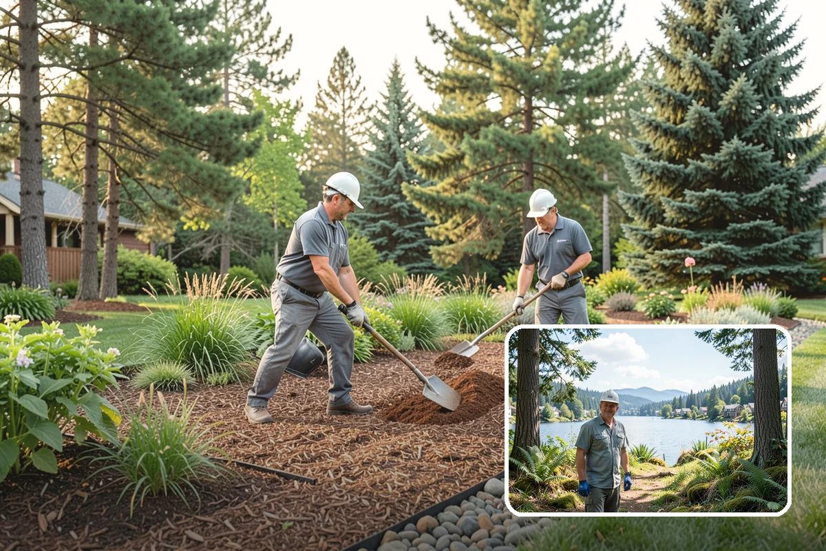 Timber Retaining Wall in Milton, King County, WA - Lower upfront cost than stone or concrete