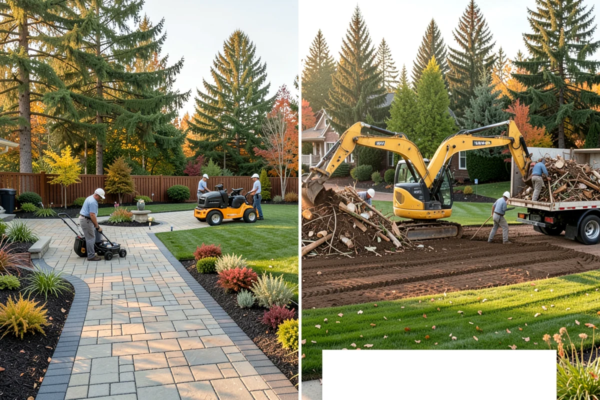 Timber Retaining Wall in Normandy Park, King County, WA - Excavate and level the base trench