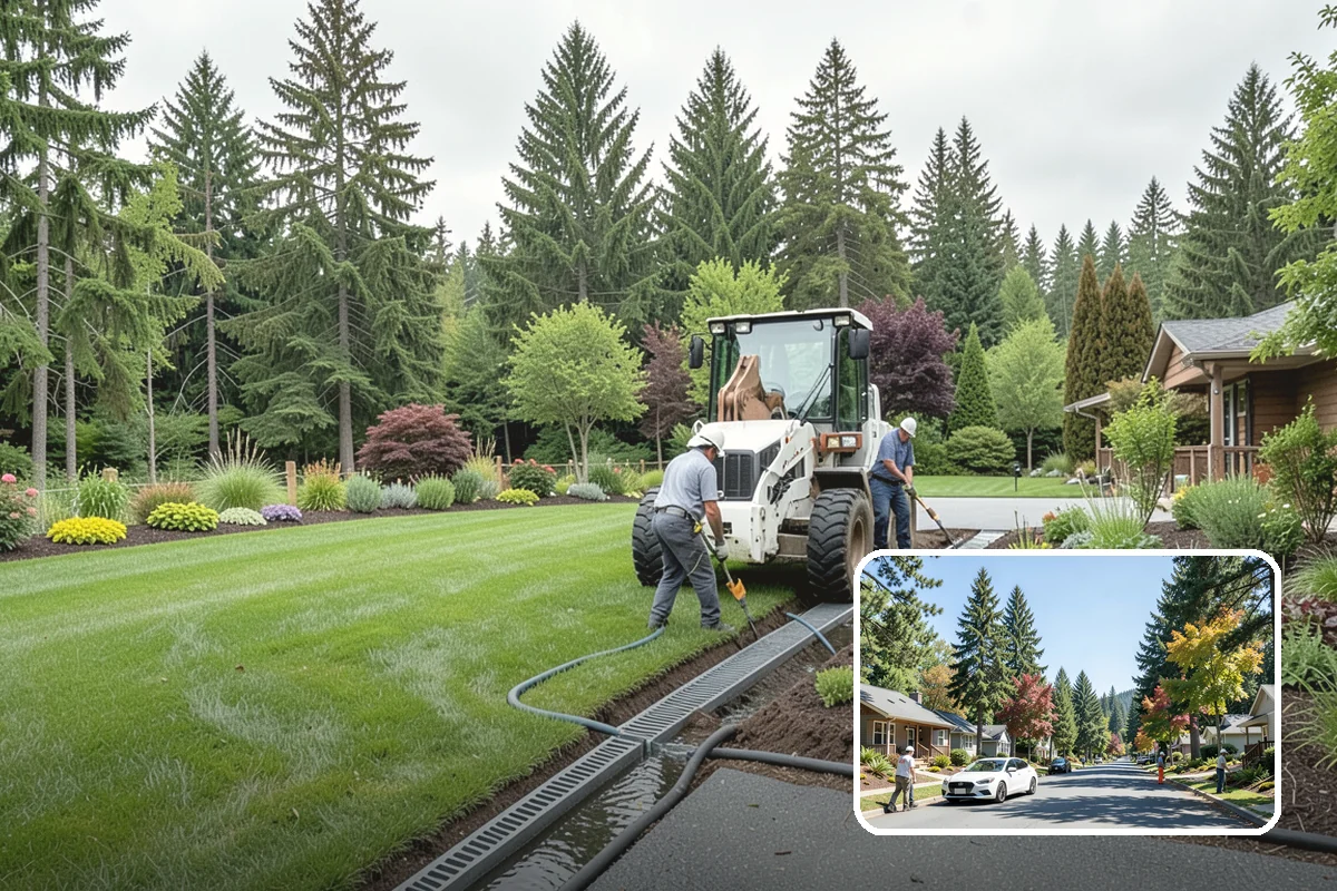 Timber Retaining Wall in Orting, Pierce County, WA - Lower upfront cost than stone or concrete