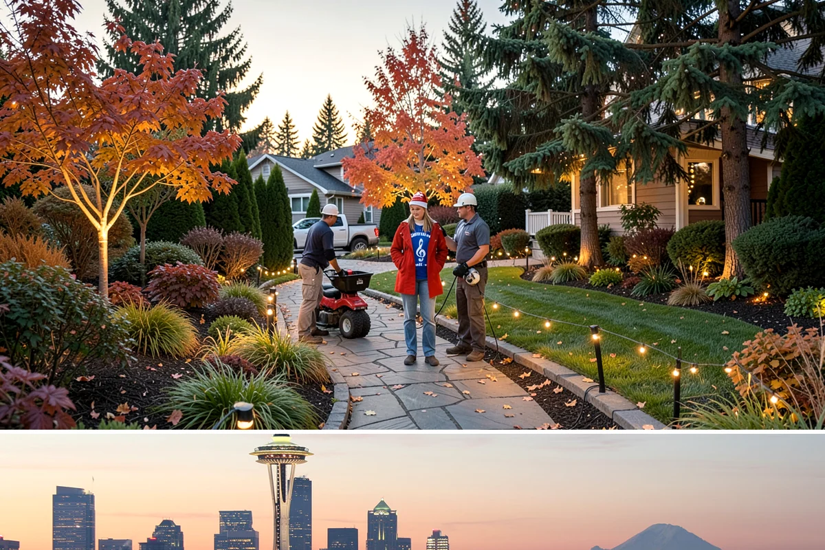 Timber Retaining Wall in Seattle, King County, WA - Best built in the drier months of late spring through early fall so timbers seat well and backfill compacts in Puget Sound soils.