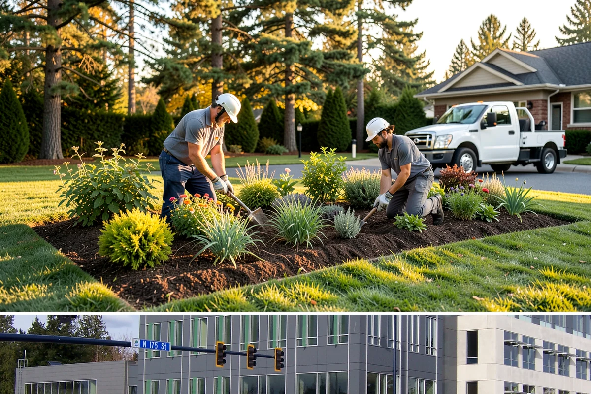Timber Retaining Wall in Shoreline, King County, WA - Best built in the drier months of late spring through early fall so timbers seat well and backfill compacts in Puget Sound soils.
