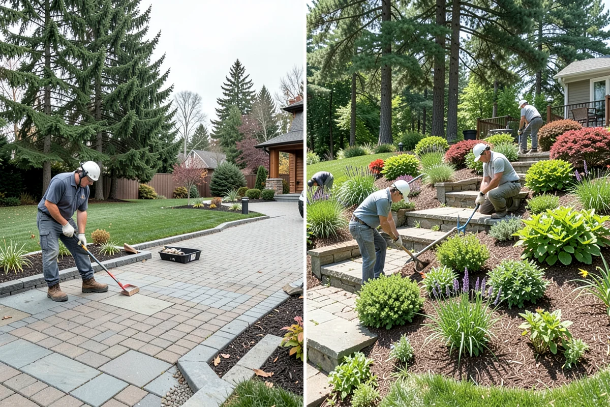 Timber Retaining Wall in Snoqualmie, King County, WA - Excavate and level the base trench