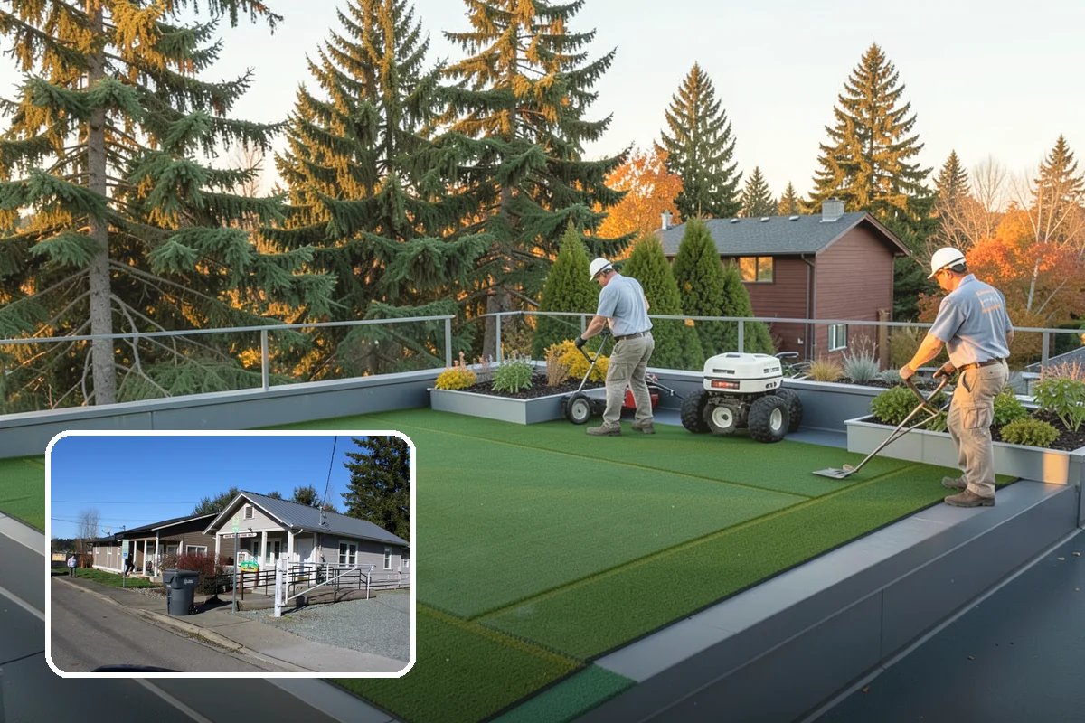 Timber Retaining Wall in South Prairie, Pierce County, WA - Lower upfront cost than stone or concrete