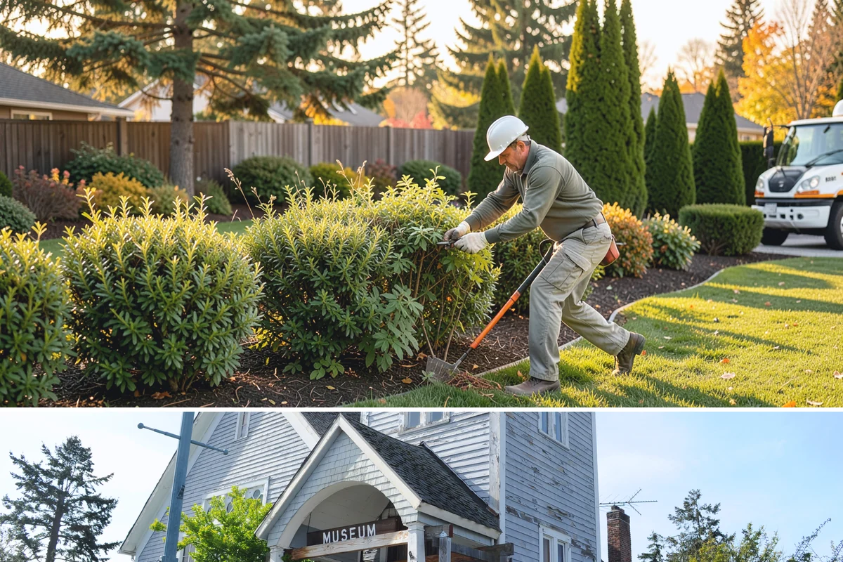 Timber Retaining Wall in Steilacoom, Pierce County, WA - Best built in the drier months of late spring through early fall so timbers seat well and backfill compacts in Puget Sound soils.