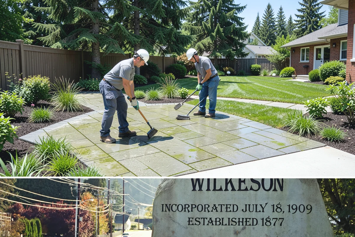 Timber Retaining Wall in Wilkeson, Pierce County, WA - Best built in the drier months of late spring through early fall so timbers seat well and backfill compacts in Puget Sound soils.