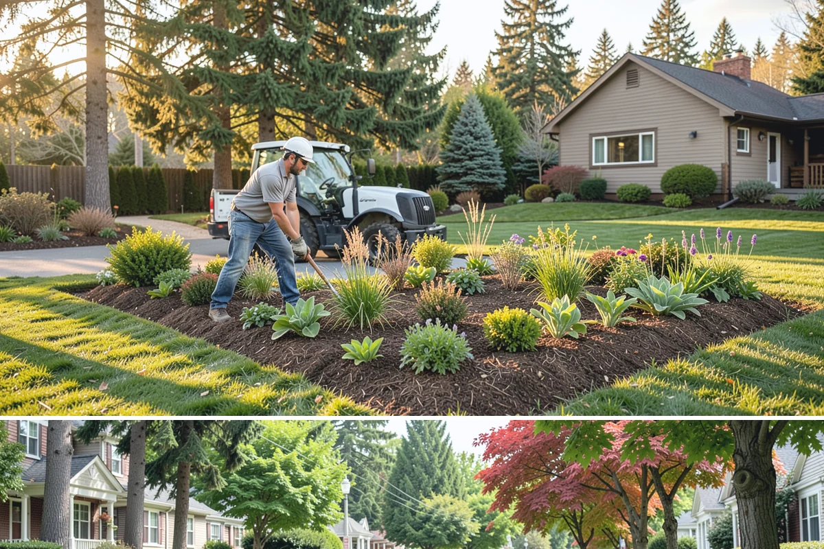 Topiary Pruning in Beaux Arts Village, King County, WA - Requires frequent trims through the growing season to hold the form.