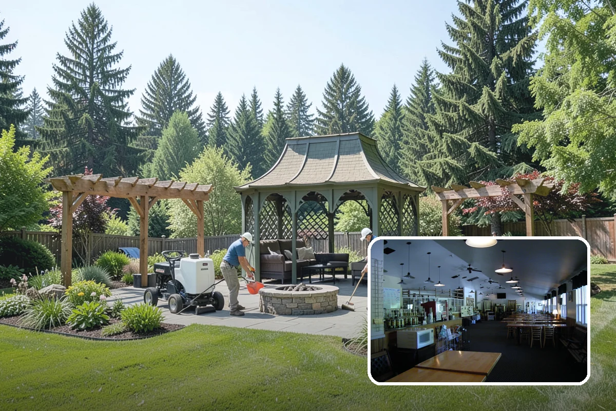 Topiary Pruning in Black Diamond, King County, WA - Crisp, precise geometric forms