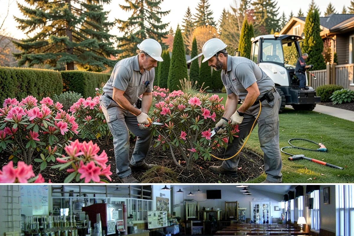 Topiary Pruning in Black Diamond, King County, WA - Requires frequent trims through the growing season to hold the form.
