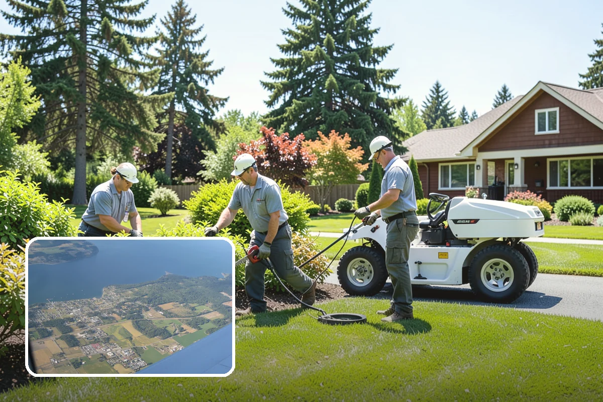 Topiary Pruning in Coupeville, Island County, WA - Crisp, precise geometric forms