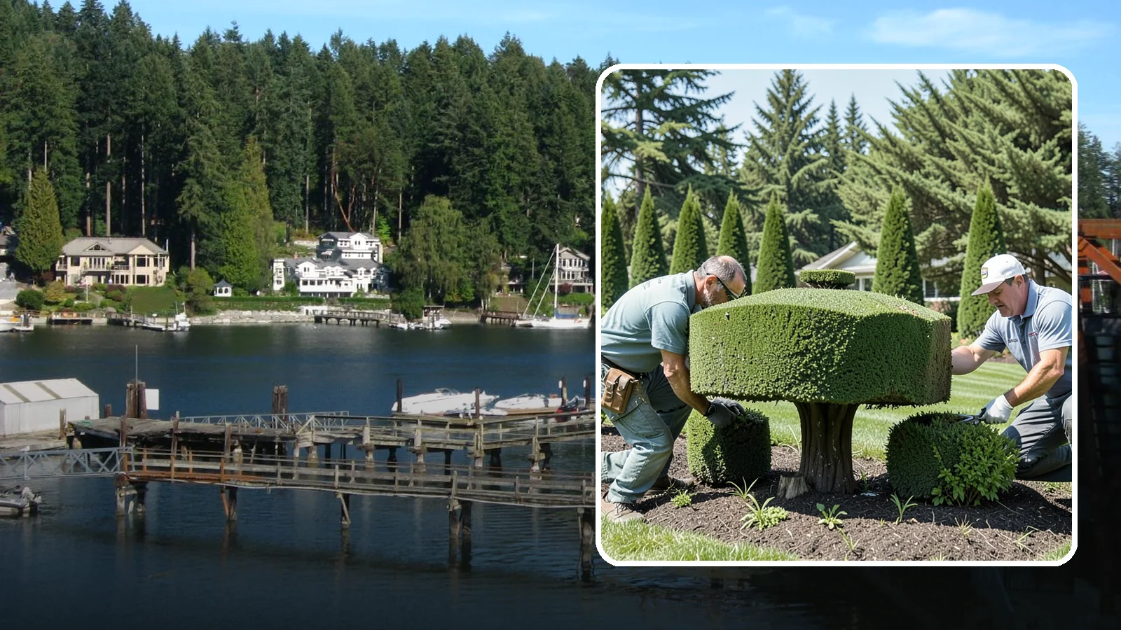 Topiary Pruning in Gig Harbor, Pierce County, WA - Expert topiary care that maintains geometric and sculpted forms with precision and consistency.