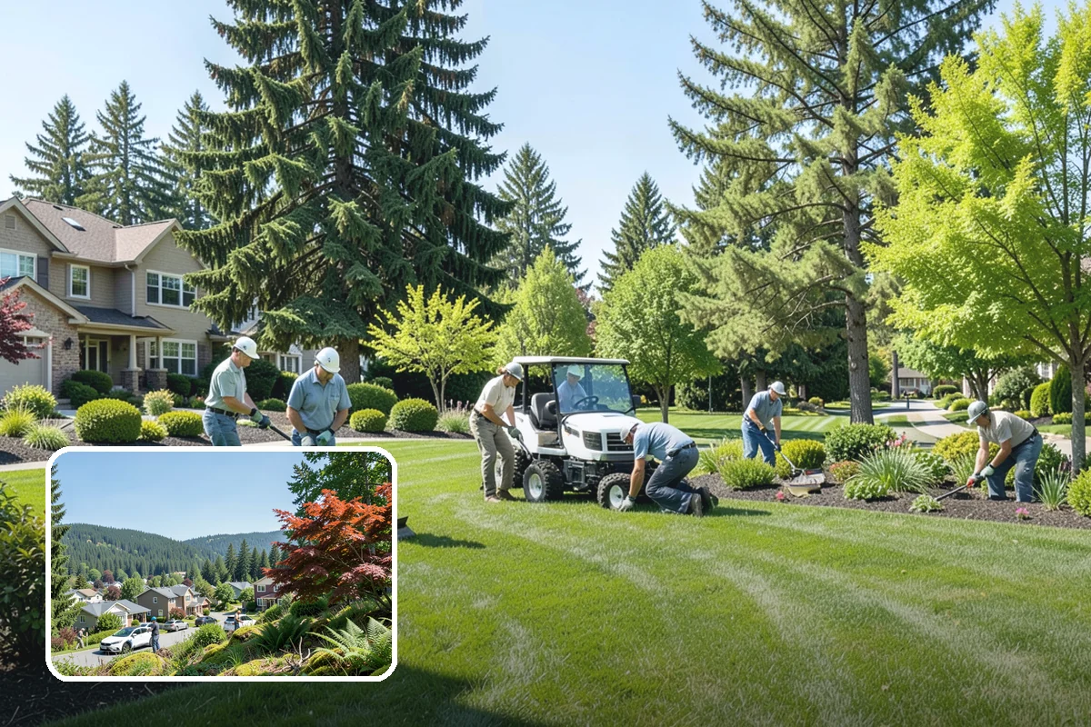 Topiary Pruning in Index, Snohomish County, WA - Crisp, precise geometric forms