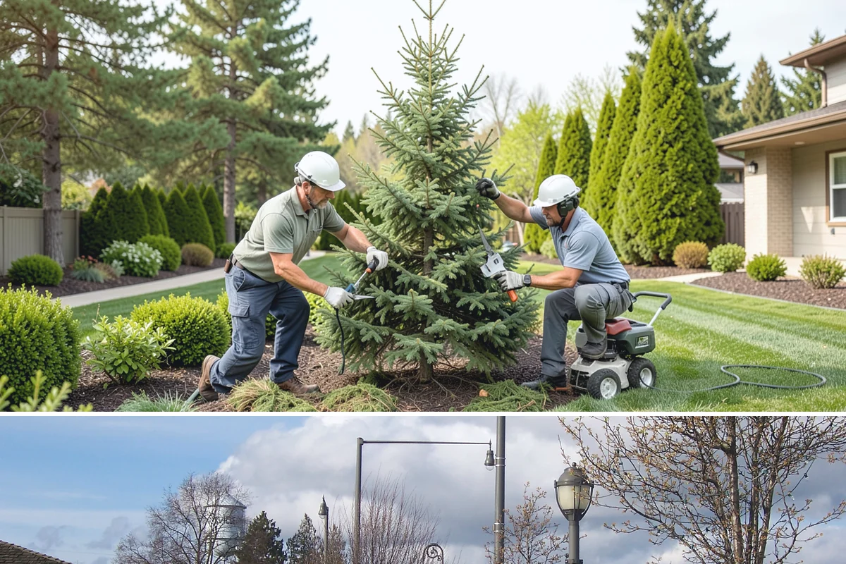 Topiary Pruning in Marysville, Snohomish County, WA - Requires frequent trims through the growing season to hold the form.