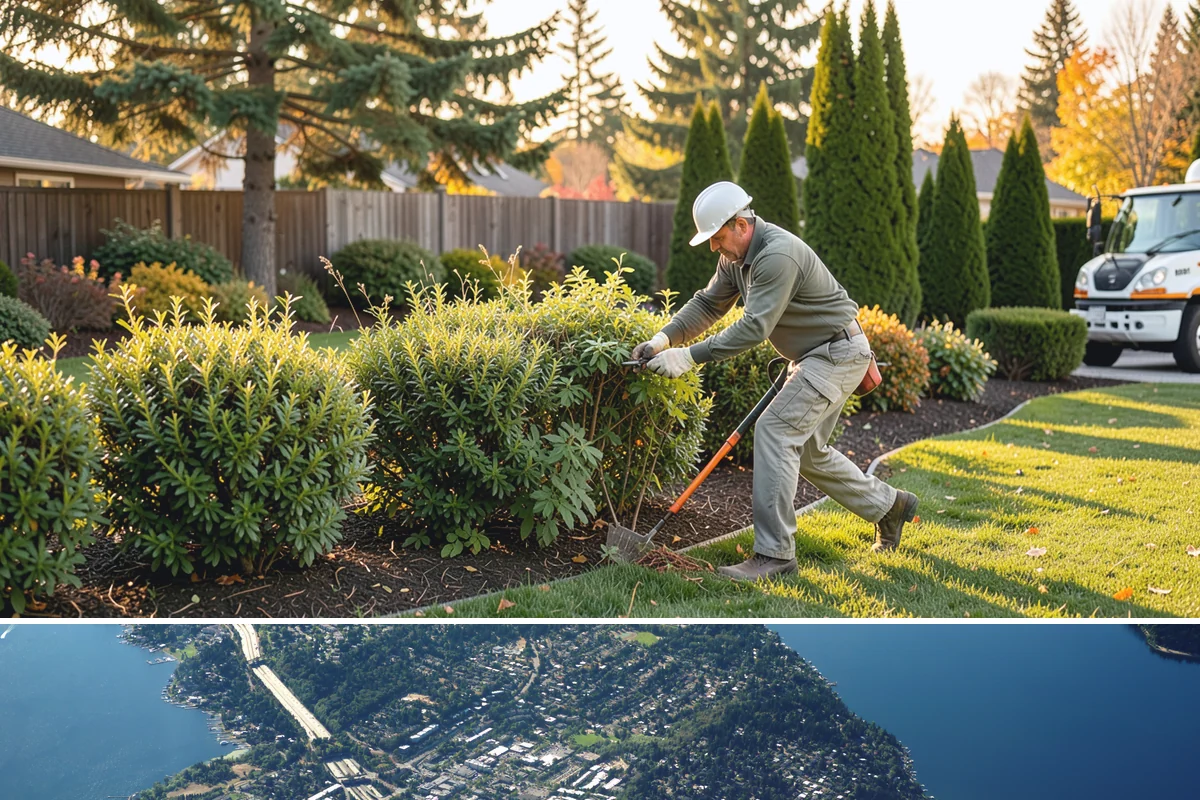 Topiary Pruning in Mercer Island, King County, WA - Requires frequent trims through the growing season to hold the form.