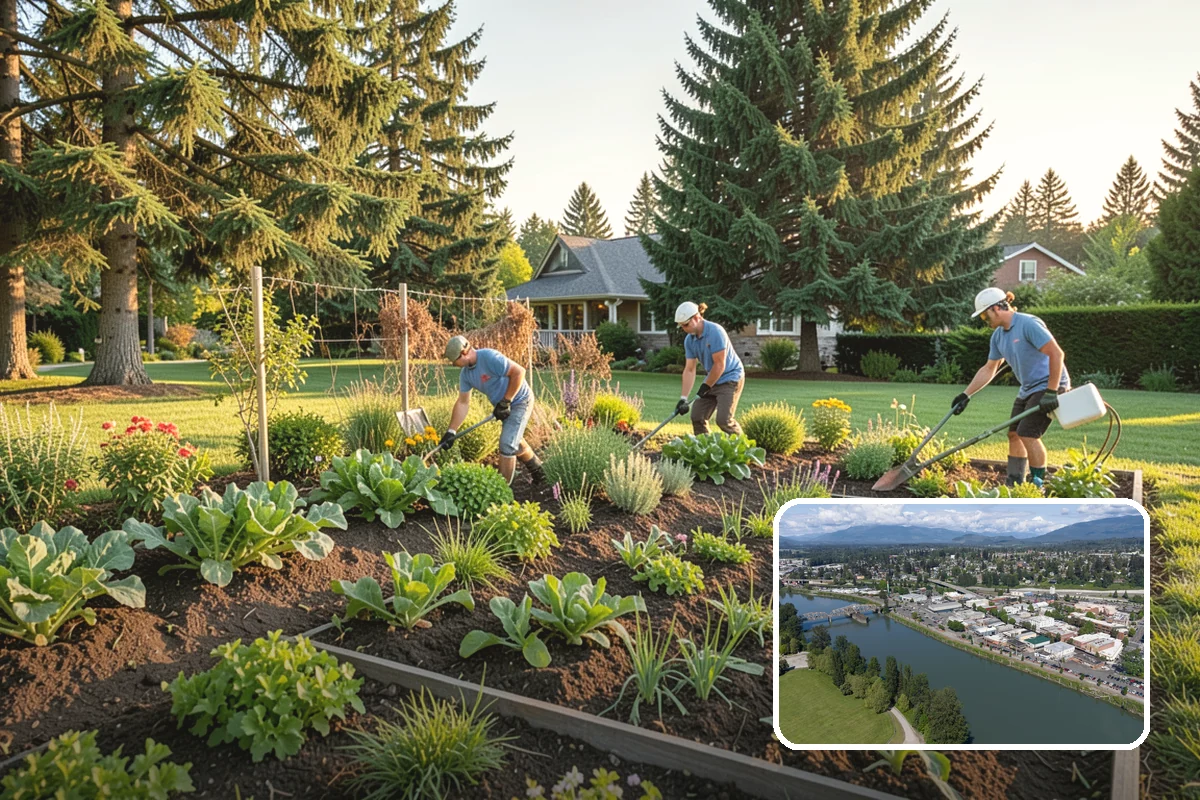 Topiary Pruning in Mount Vernon, Skagit County, WA - Crisp, precise geometric forms