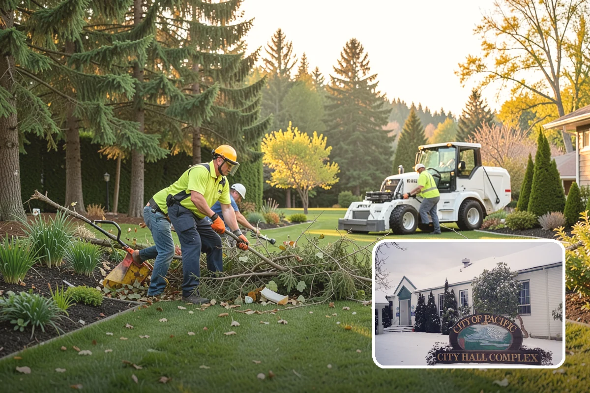 Topiary Pruning in Pacific, King County, WA - Crisp, precise geometric forms
