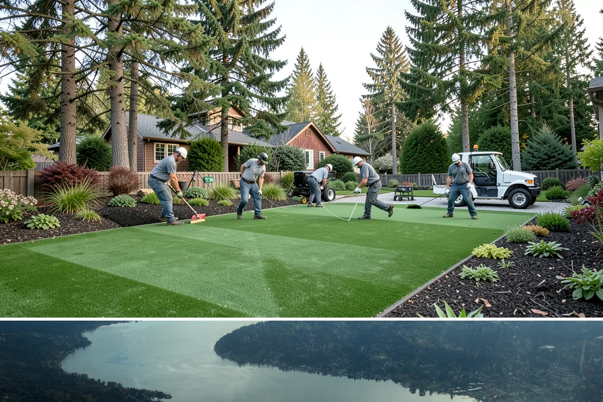 Topiary Pruning in Sammamish, King County, WA - Requires frequent trims through the growing season to hold the form.