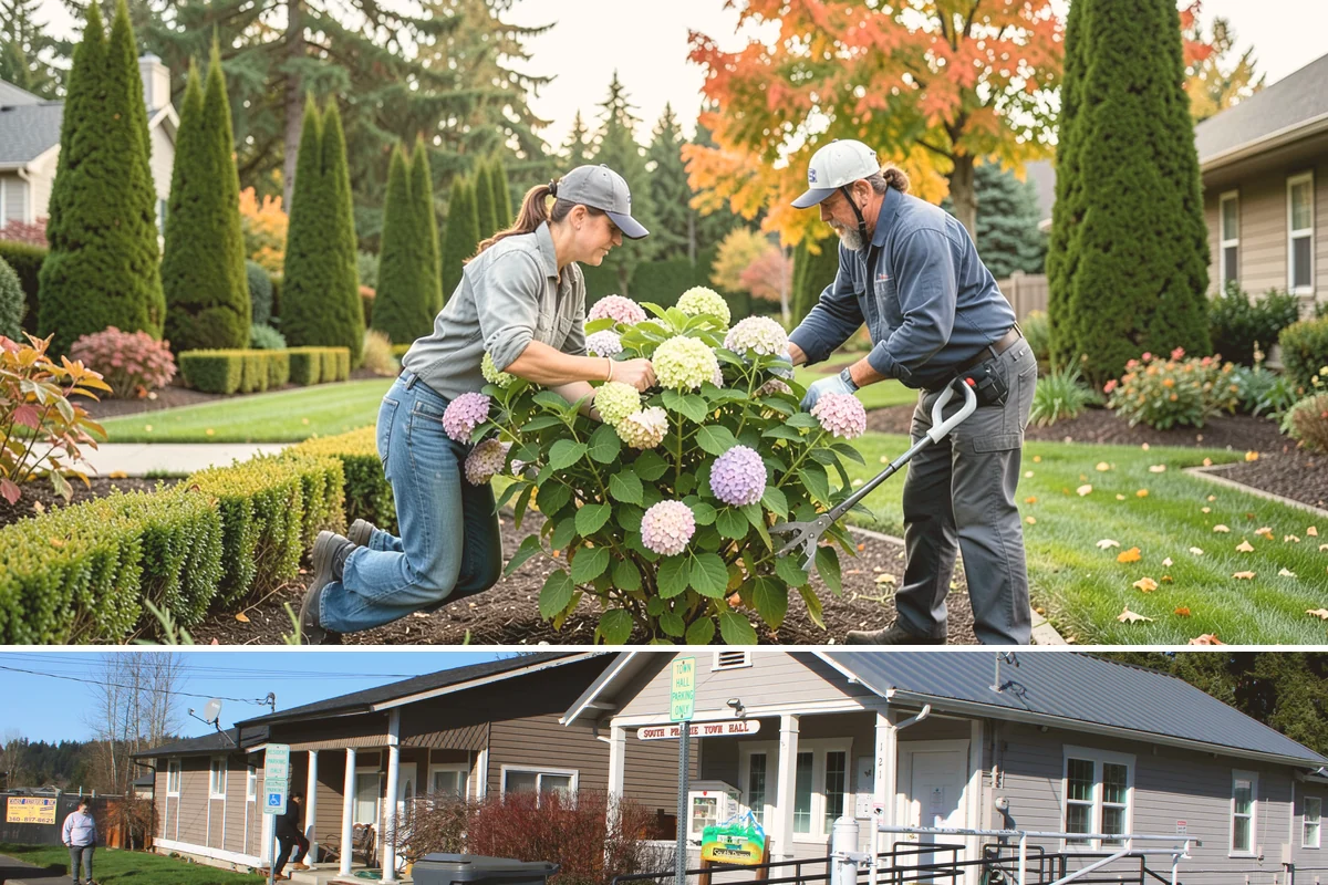 Topiary Pruning in South Prairie, Pierce County, WA - Requires frequent trims through the growing season to hold the form.