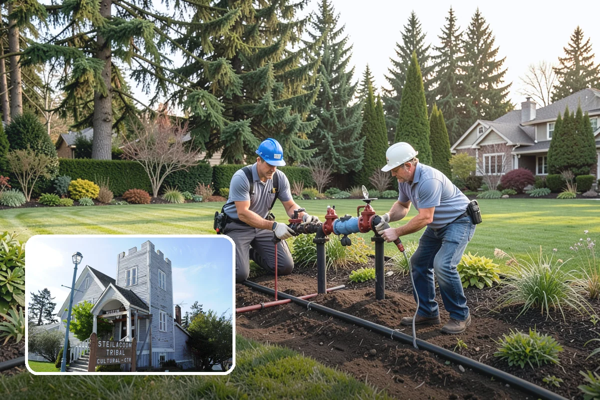 Topiary Pruning in Steilacoom, Pierce County, WA - Crisp, precise geometric forms