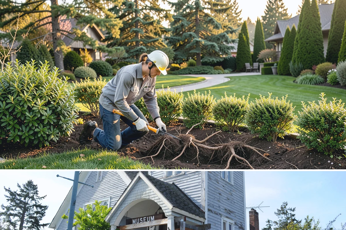 Topiary Pruning in Steilacoom, Pierce County, WA - Requires frequent trims through the growing season to hold the form.
