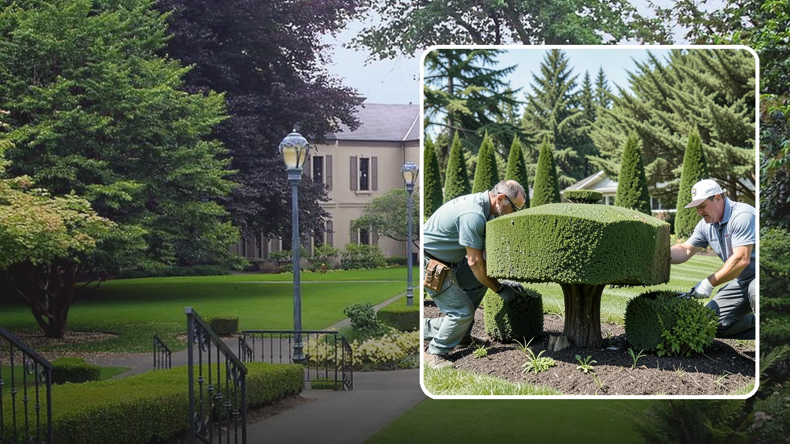 Topiary Pruning in Woodinville, King County, WA - Expert topiary care that maintains geometric and sculpted forms with precision and consistency.