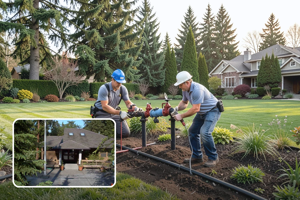 Topiary Pruning in Yarrow Point, King County, WA - Crisp, precise geometric forms