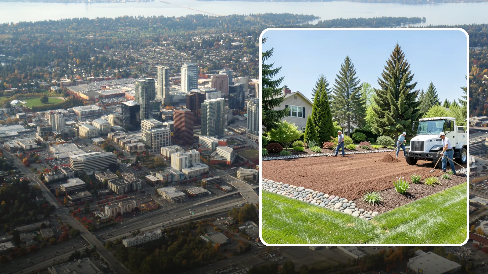 Topsoil Delivery in Bellevue, King County, WA - Quality screened topsoil and garden soil delivered and placed for new beds, lawns, and grade repair.