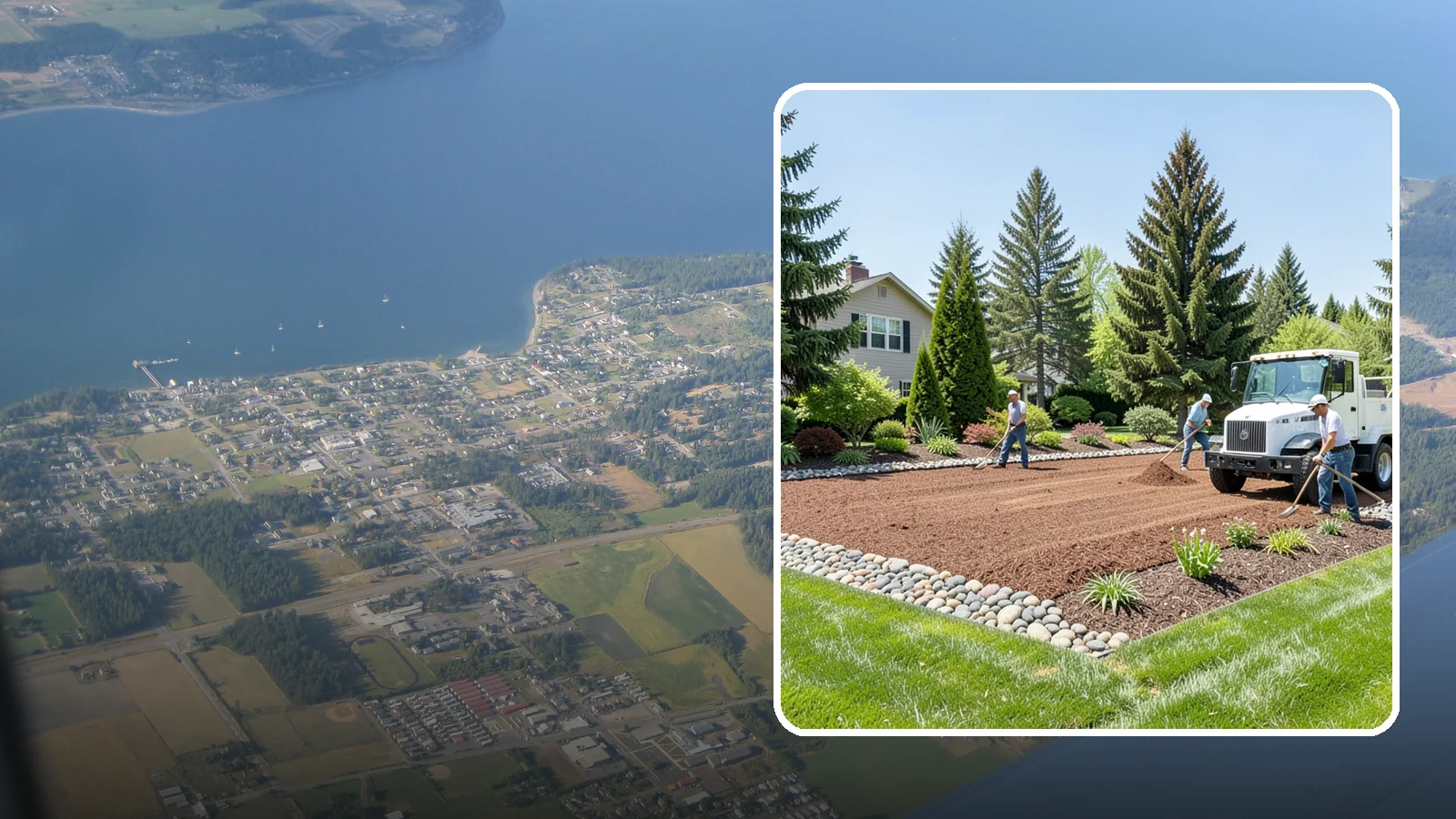 Topsoil Delivery in Coupeville, Island County, WA - Quality screened topsoil and garden soil delivered and placed for new beds, lawns, and grade repair.