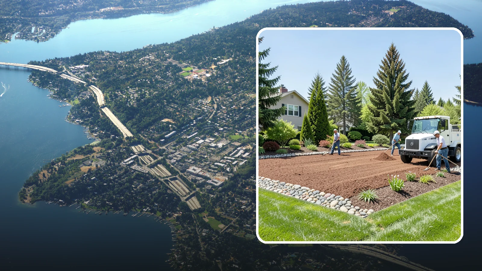 Topsoil Delivery in Mercer Island, King County, WA - Quality screened topsoil and garden soil delivered and placed for new beds, lawns, and grade repair.