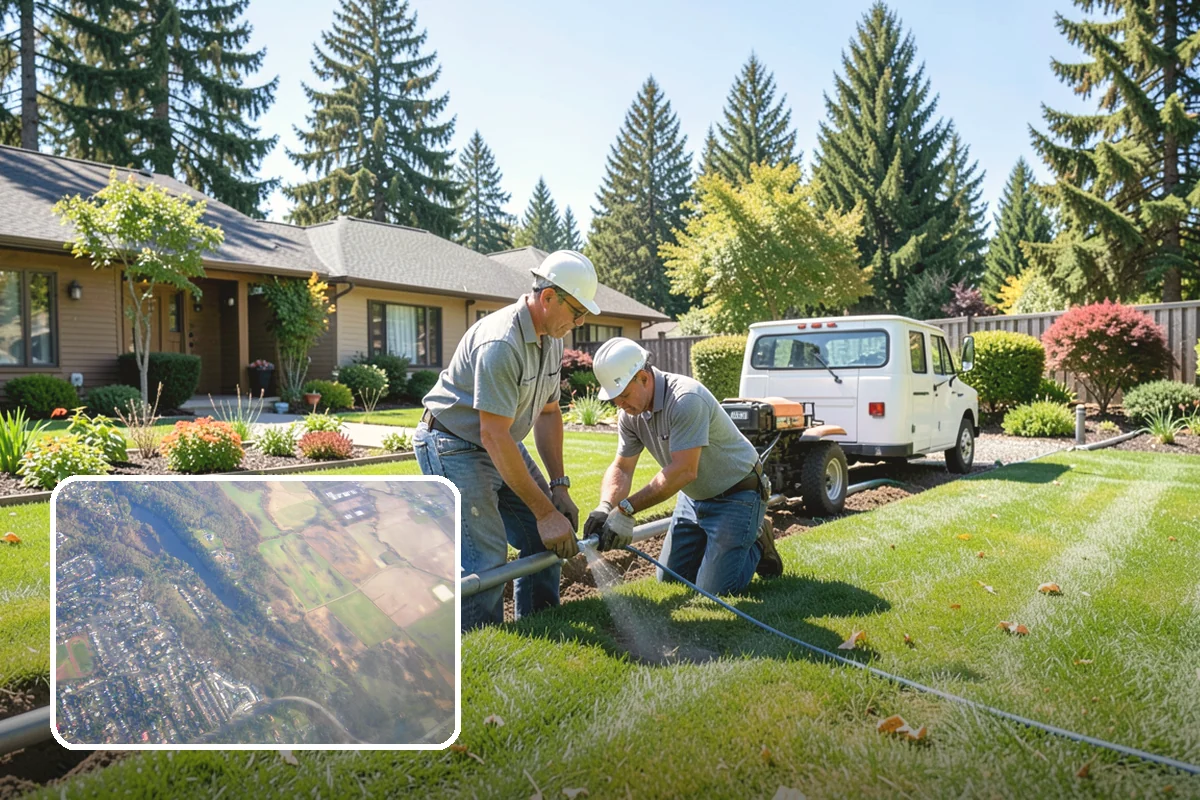 Travertine Paver Installation in Algona, King County, WA - Stays cool underfoot even in summer sun