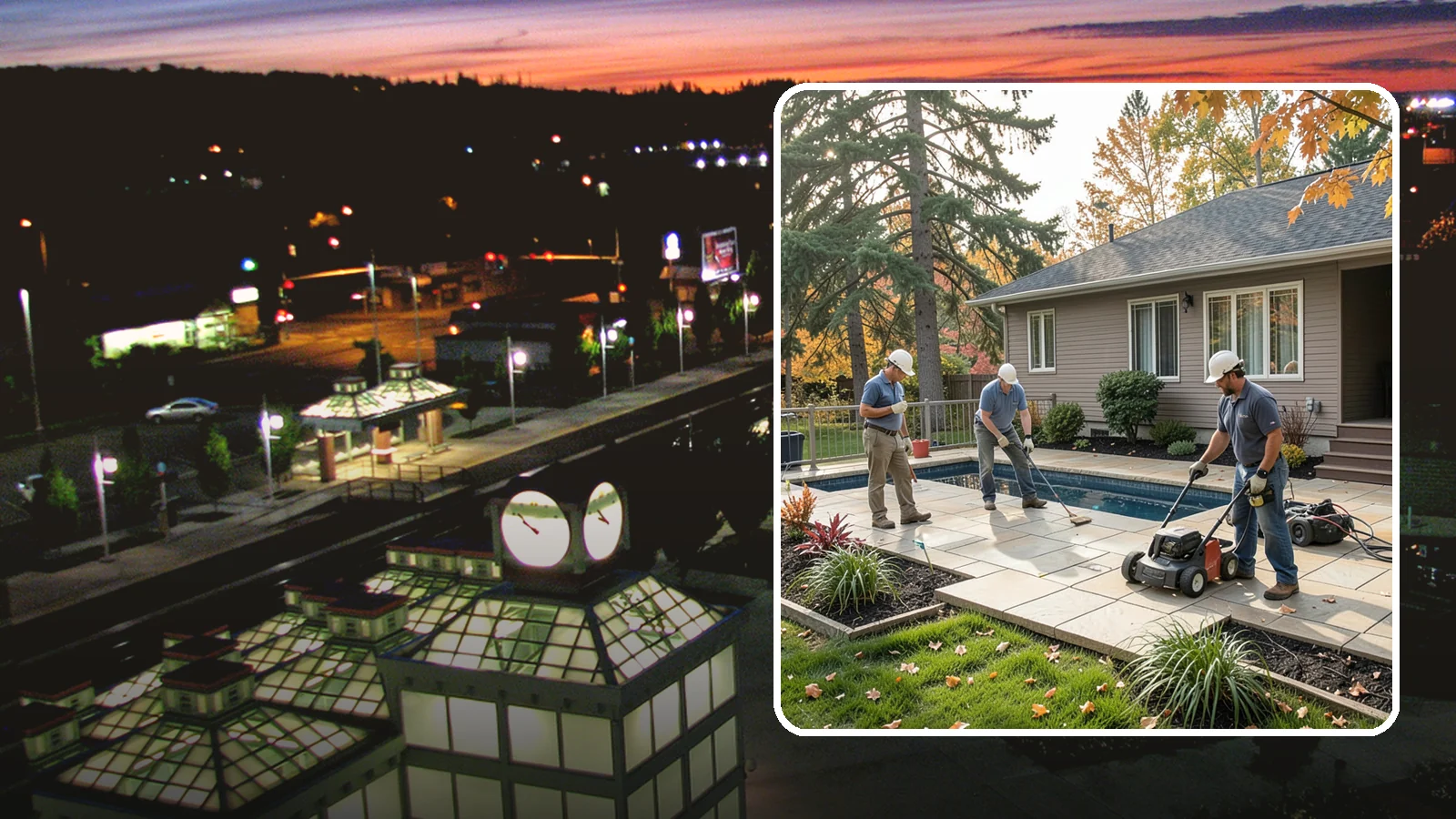 Travertine Paver Installation in Auburn, King County, WA - Cool, comfortable travertine pavers with a naturally slip-resistant surface, ideal for Northwest pool decks and shaded patios.