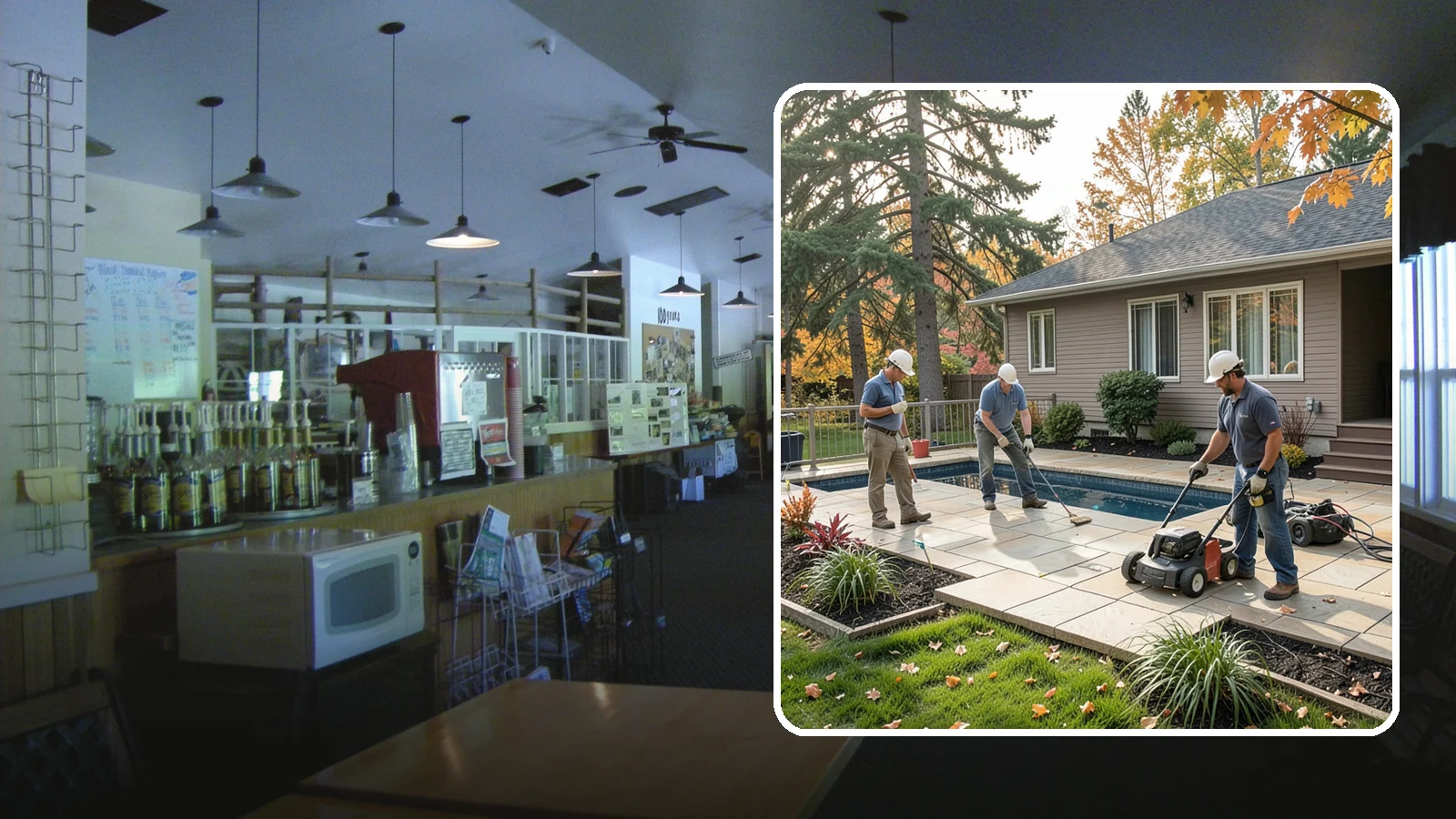 Travertine Paver Installation in Black Diamond, King County, WA - Cool, comfortable travertine pavers with a naturally slip-resistant surface, ideal for Northwest pool decks and shaded patios.