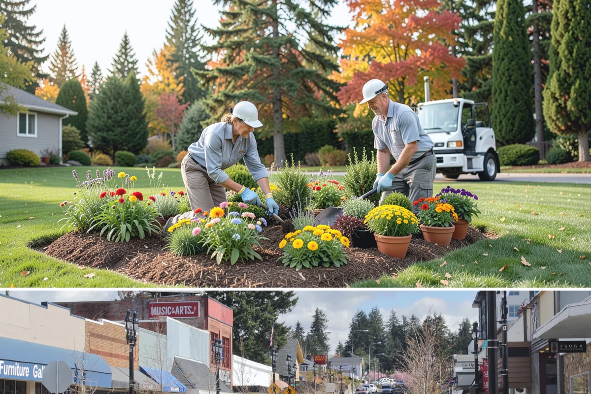 Travertine Paver Installation in Bothell, King County, WA - Best installed in the dry summer months so bedding stays dry and sealer cures fully ahead of the rainy season.