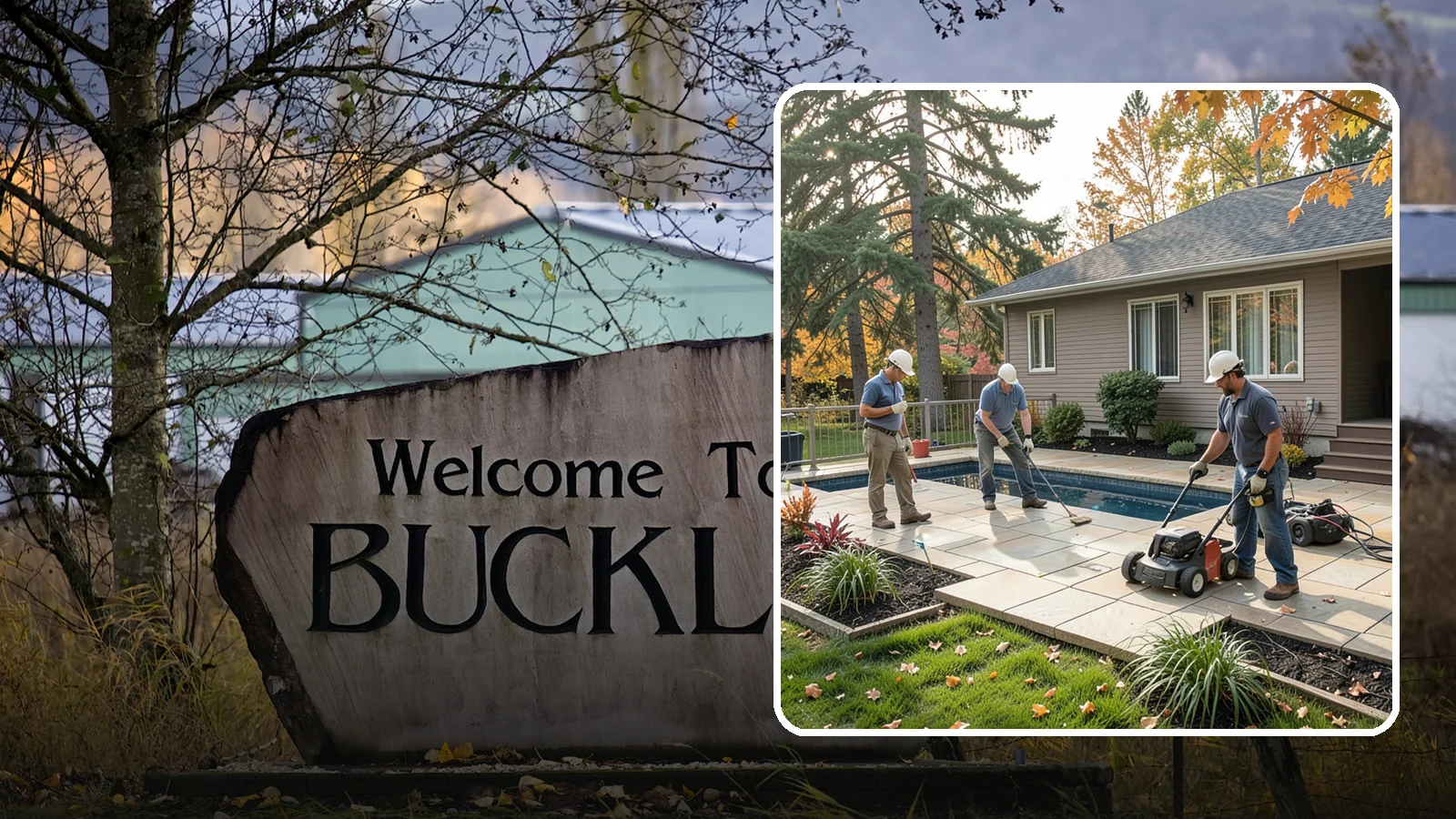 Travertine Paver Installation in Buckley, Pierce County, WA - Cool, comfortable travertine pavers with a naturally slip-resistant surface, ideal for Northwest pool decks and shaded patios.