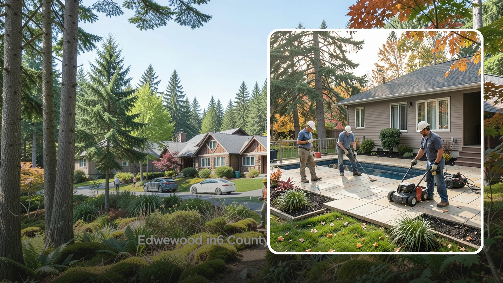 Travertine Paver Installation in Edgewood, Pierce County, WA - Cool, comfortable travertine pavers with a naturally slip-resistant surface, ideal for Northwest pool decks and shaded patios.