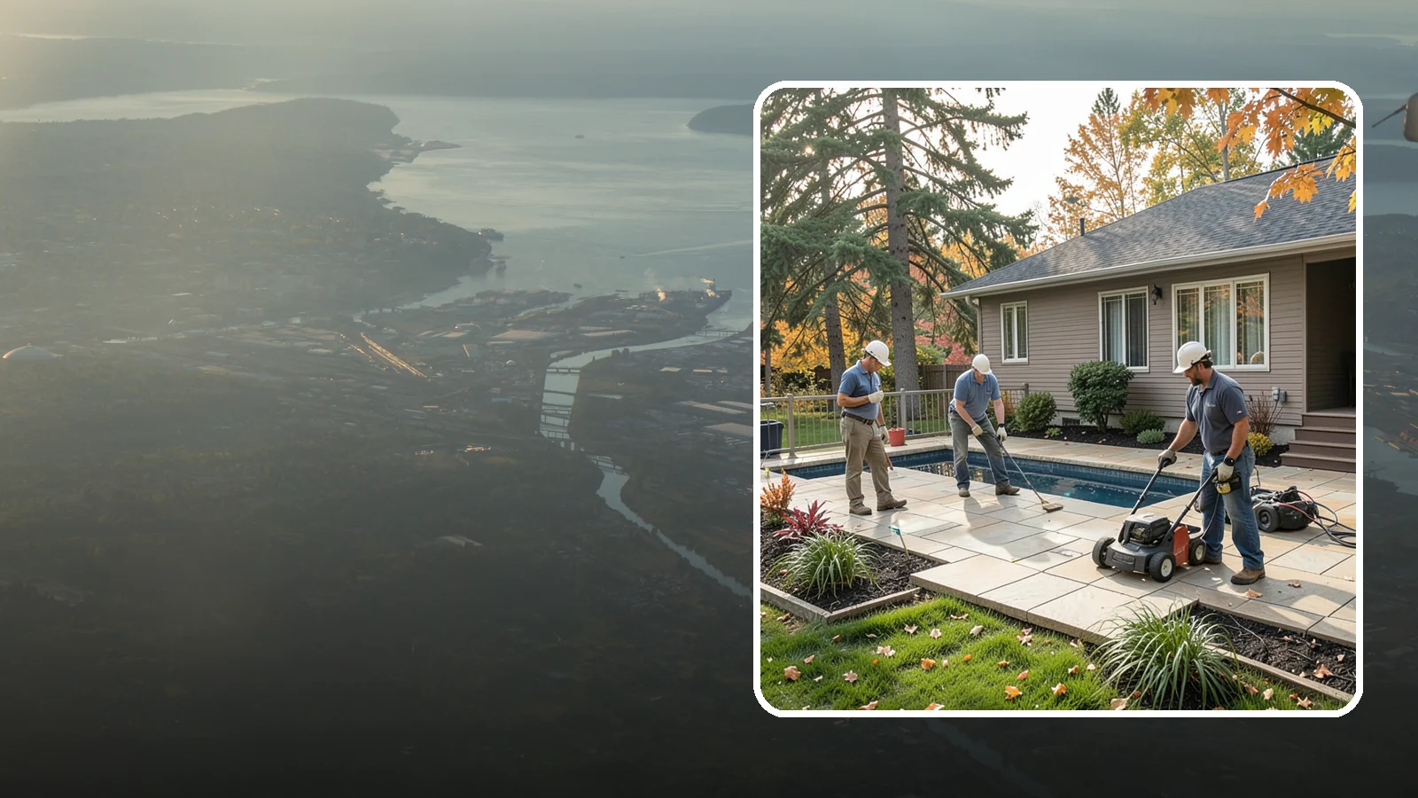 Travertine Paver Installation in Fife, Pierce County, WA - Cool, comfortable travertine pavers with a naturally slip-resistant surface, ideal for Northwest pool decks and shaded patios.