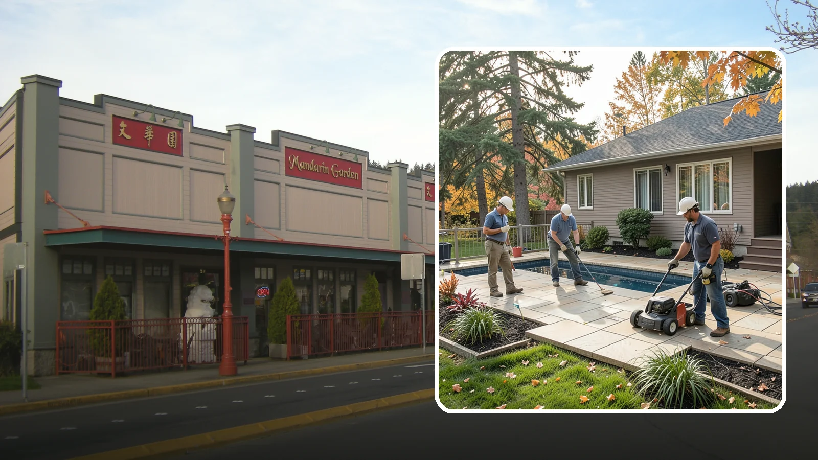 Travertine Paver Installation in Issaquah, King County, WA - Cool, comfortable travertine pavers with a naturally slip-resistant surface, ideal for Northwest pool decks and shaded patios.