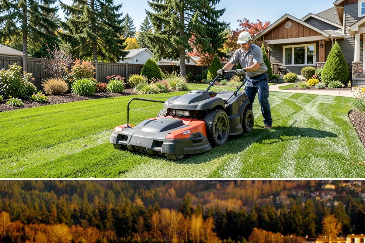 Travertine Paver Installation in Kenmore, King County, WA - Best installed in the dry summer months so bedding stays dry and sealer cures fully ahead of the rainy season.