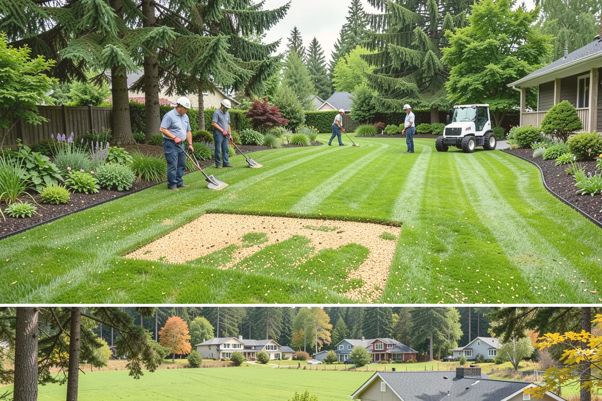 Travertine Paver Installation in Lyman, Skagit County, WA - Best installed in the dry summer months so bedding stays dry and sealer cures fully ahead of the rainy season.
