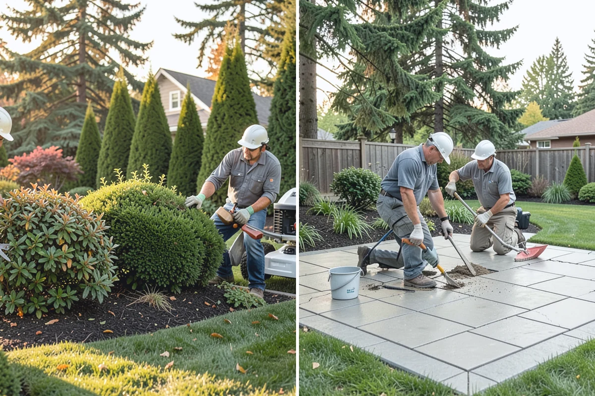 Travertine Paver Installation in Marysville, Snohomish County, WA - Evaluate drainage and confirm paver finish