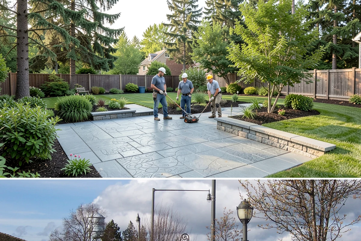 Travertine Paver Installation in Marysville, Snohomish County, WA - Best installed in the dry summer months so bedding stays dry and sealer cures fully ahead of the rainy season.