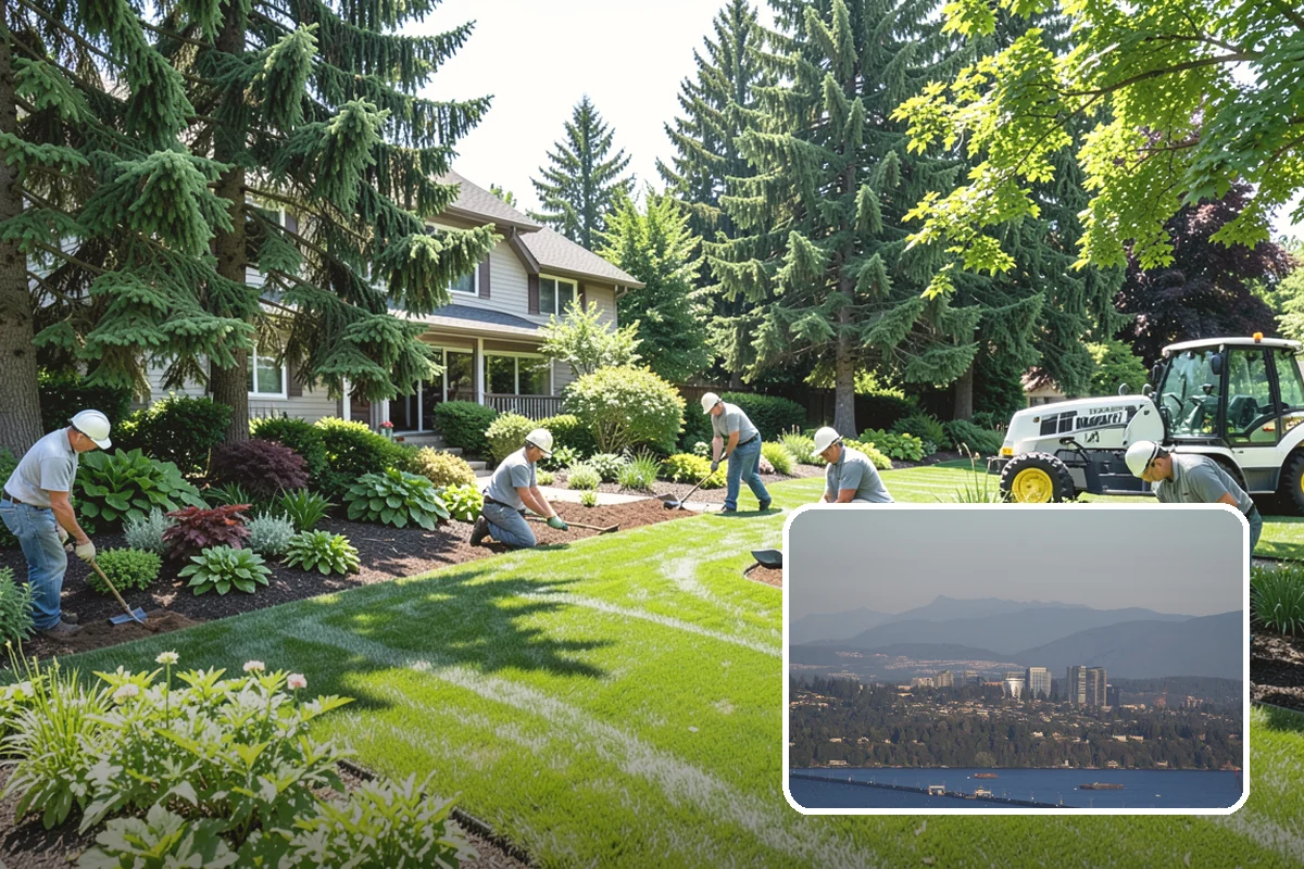 Travertine Paver Installation in Medina, King County, WA - Stays cool underfoot even in summer sun