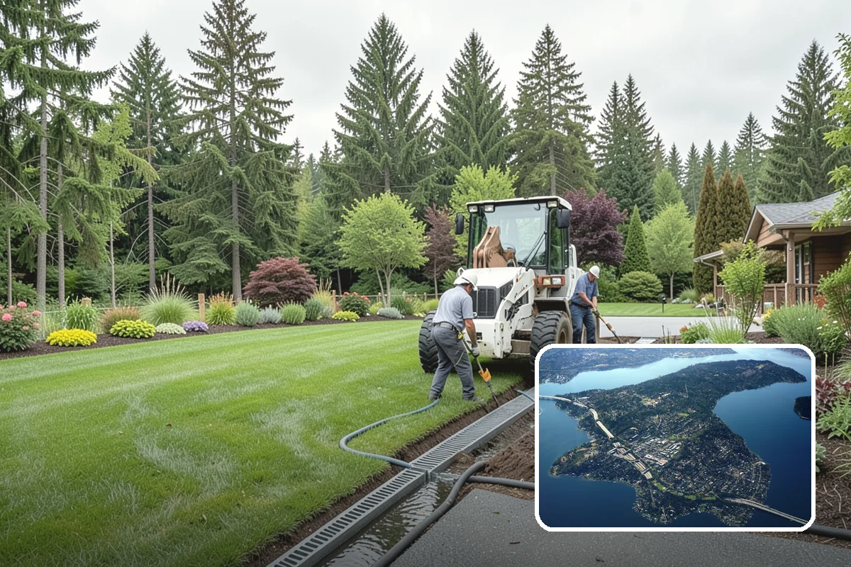Travertine Paver Installation in Mercer Island, King County, WA - Stays cool underfoot even in summer sun