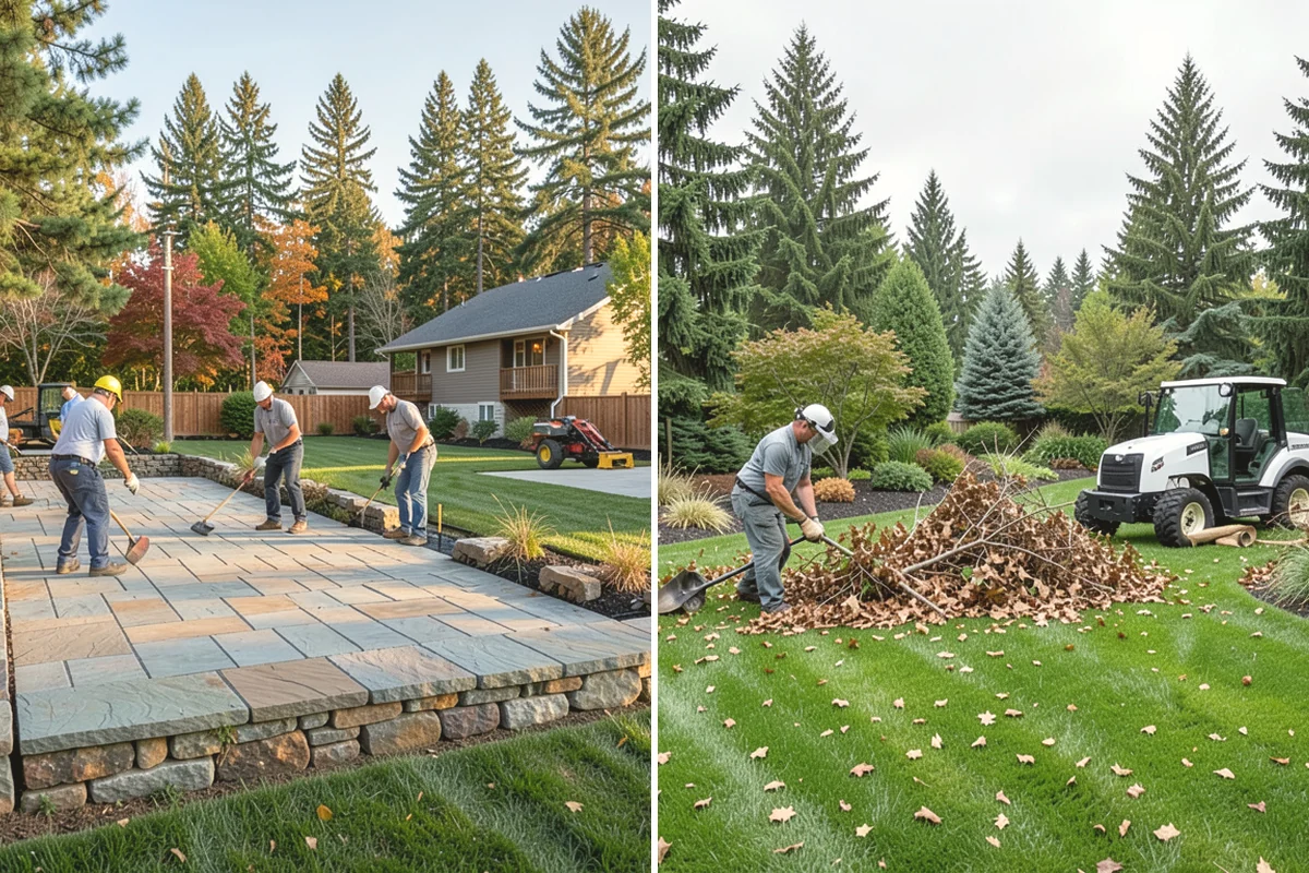 Travertine Paver Installation in Mercer Island, King County, WA - Evaluate drainage and confirm paver finish