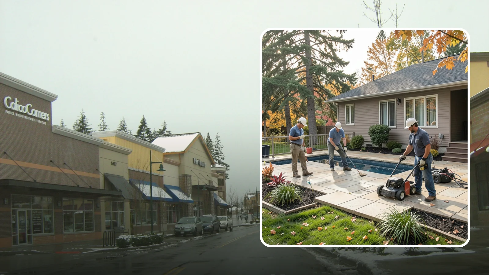 Travertine Paver Installation in Mill Creek, Snohomish County, WA - Cool, comfortable travertine pavers with a naturally slip-resistant surface, ideal for Northwest pool decks and shaded patios.