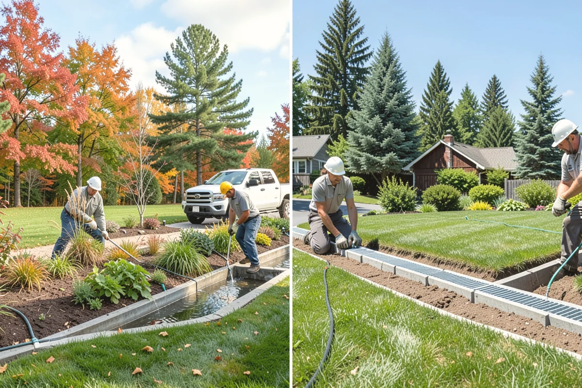 Travertine Paver Installation in Monroe, Snohomish County, WA - Evaluate drainage and confirm paver finish