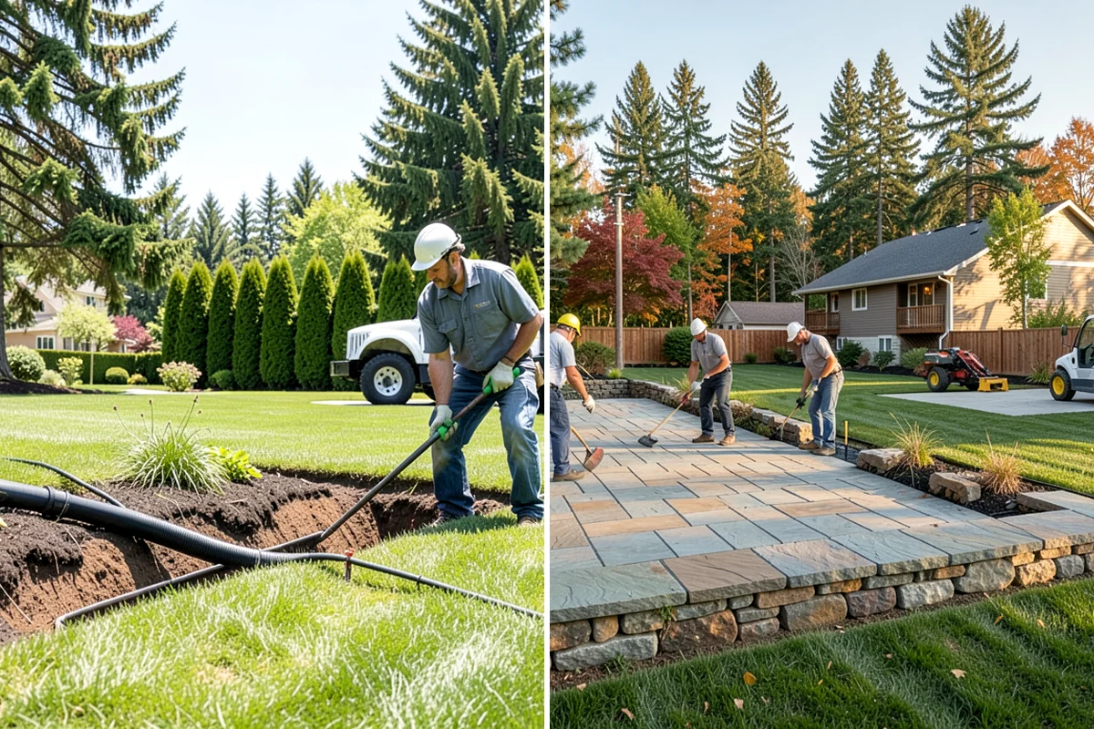 Travertine Paver Installation in Pacific, King County, WA - Evaluate drainage and confirm paver finish