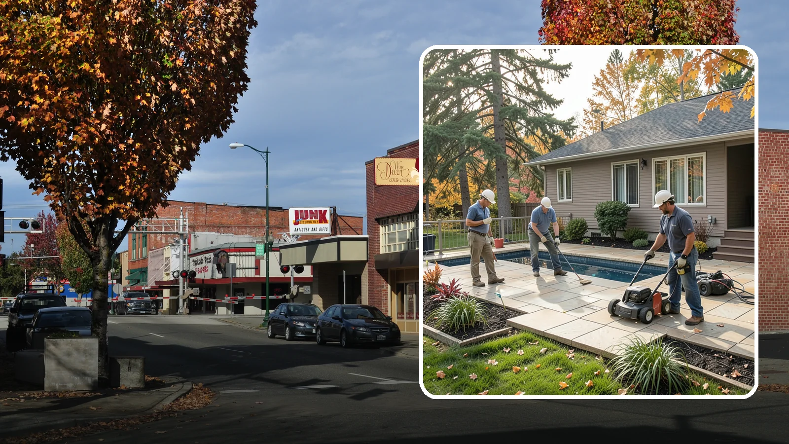 Travertine Paver Installation in Puyallup, Pierce County, WA - Cool, comfortable travertine pavers with a naturally slip-resistant surface, ideal for Northwest pool decks and shaded patios.