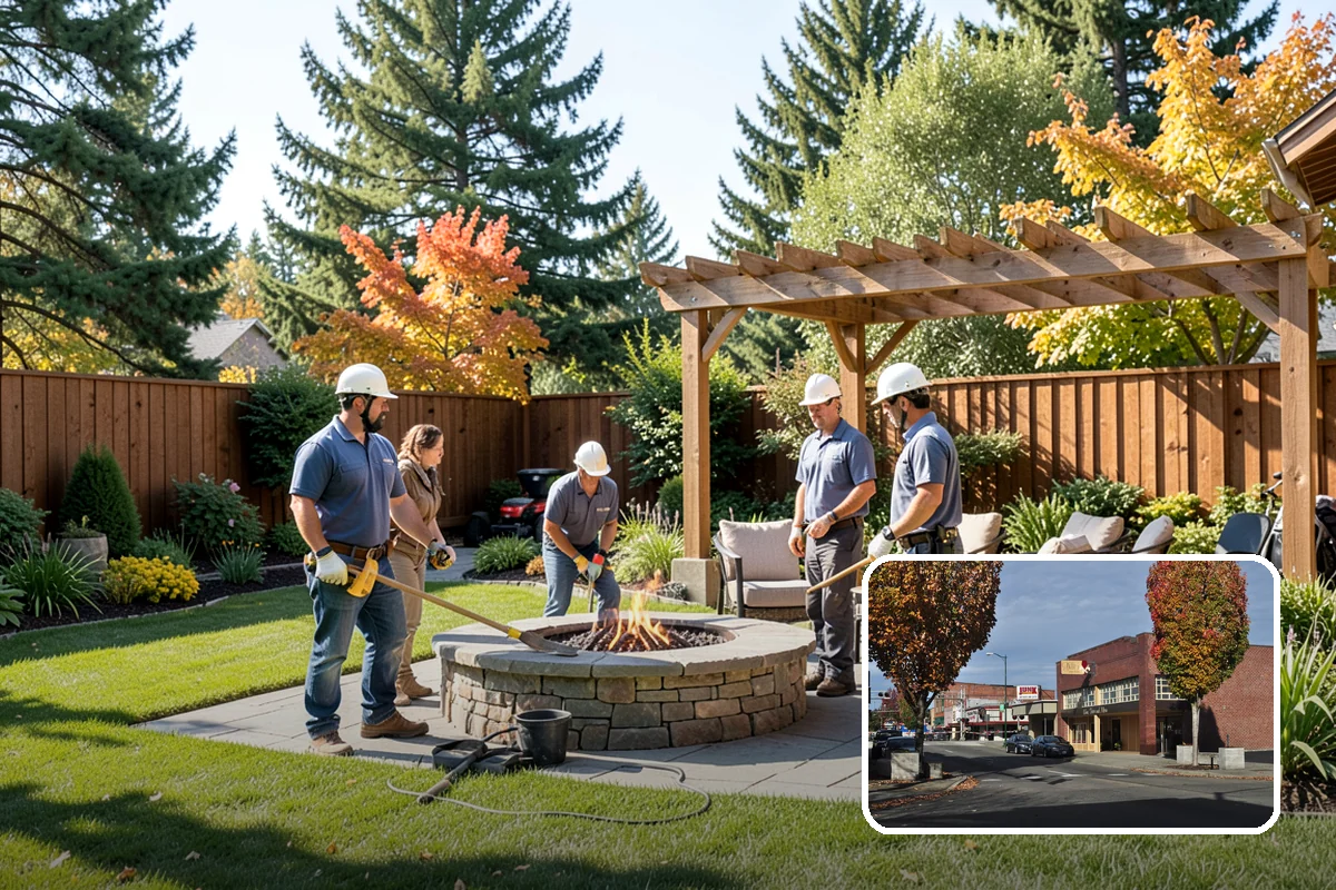 Travertine Paver Installation in Puyallup, Pierce County, WA - Stays cool underfoot even in summer sun